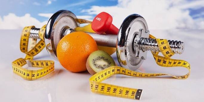 معدات انقاص الوزن والفاكهة